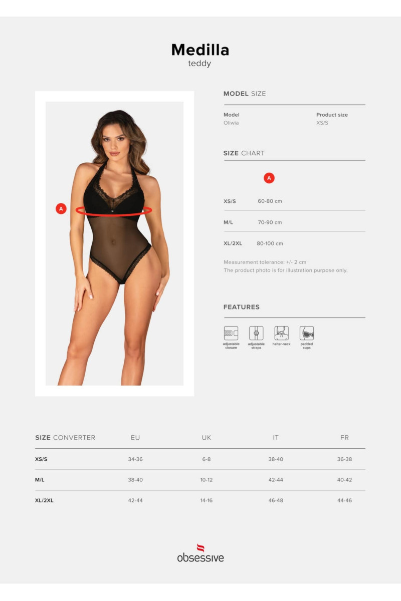 Medilla body tabela rozmiarów