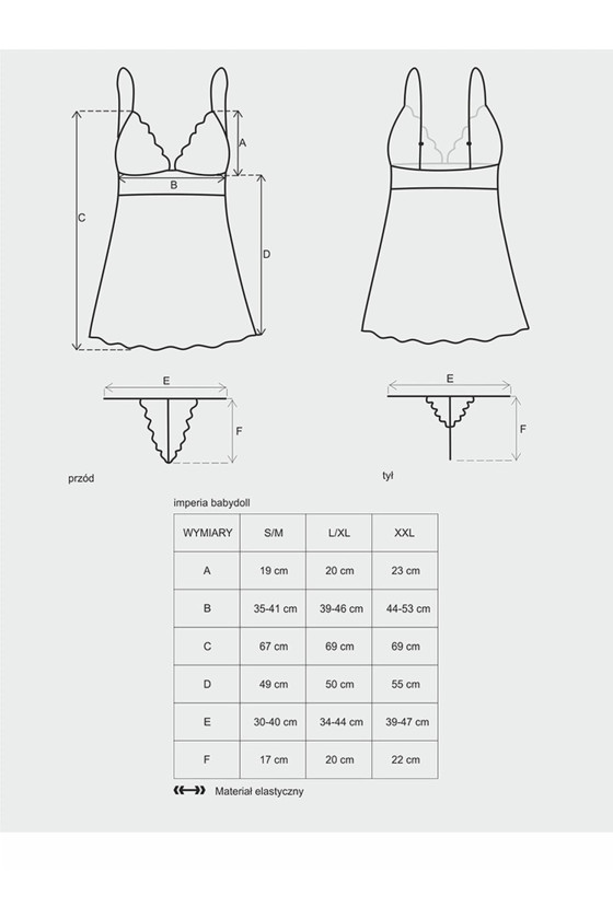 Idillia babydoll i stringi