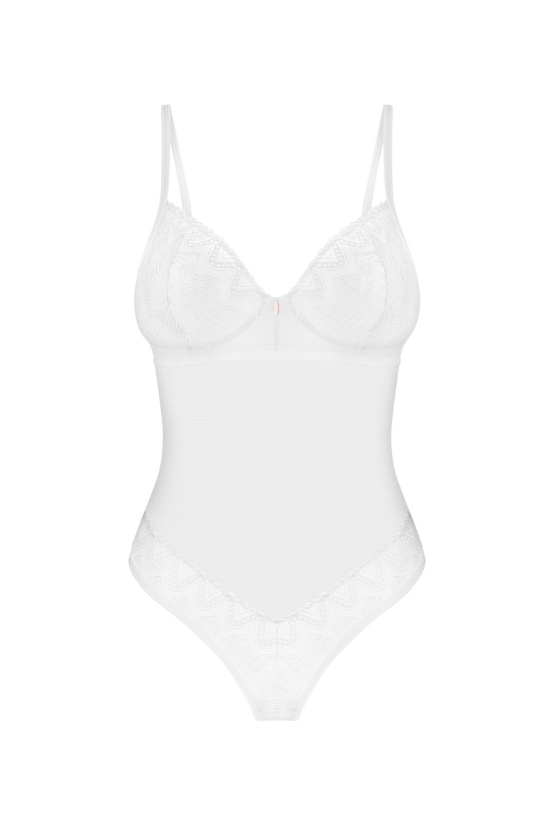 Eleganckie body Alissium z koronką