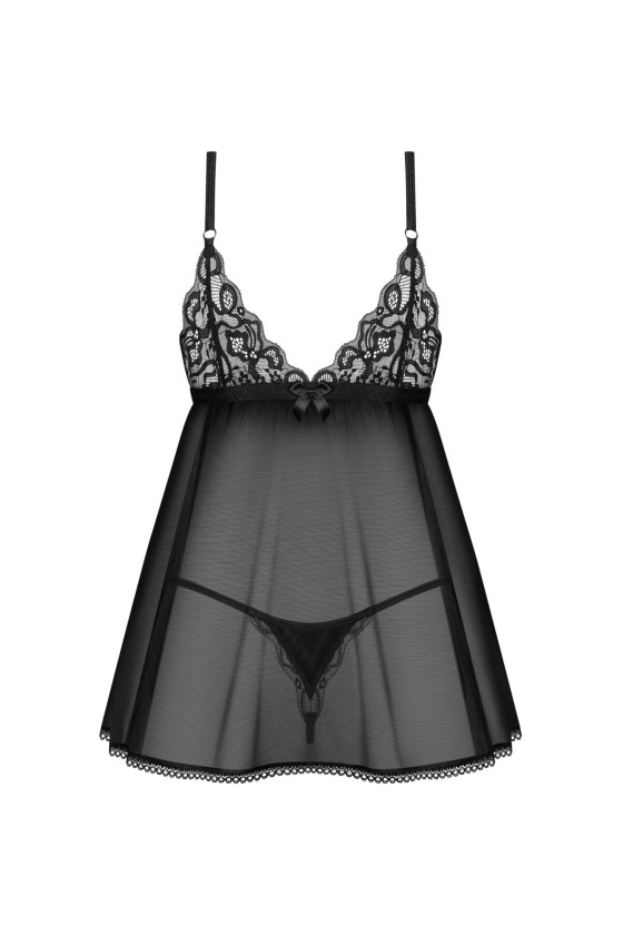 Blomentis babydoll i stringi