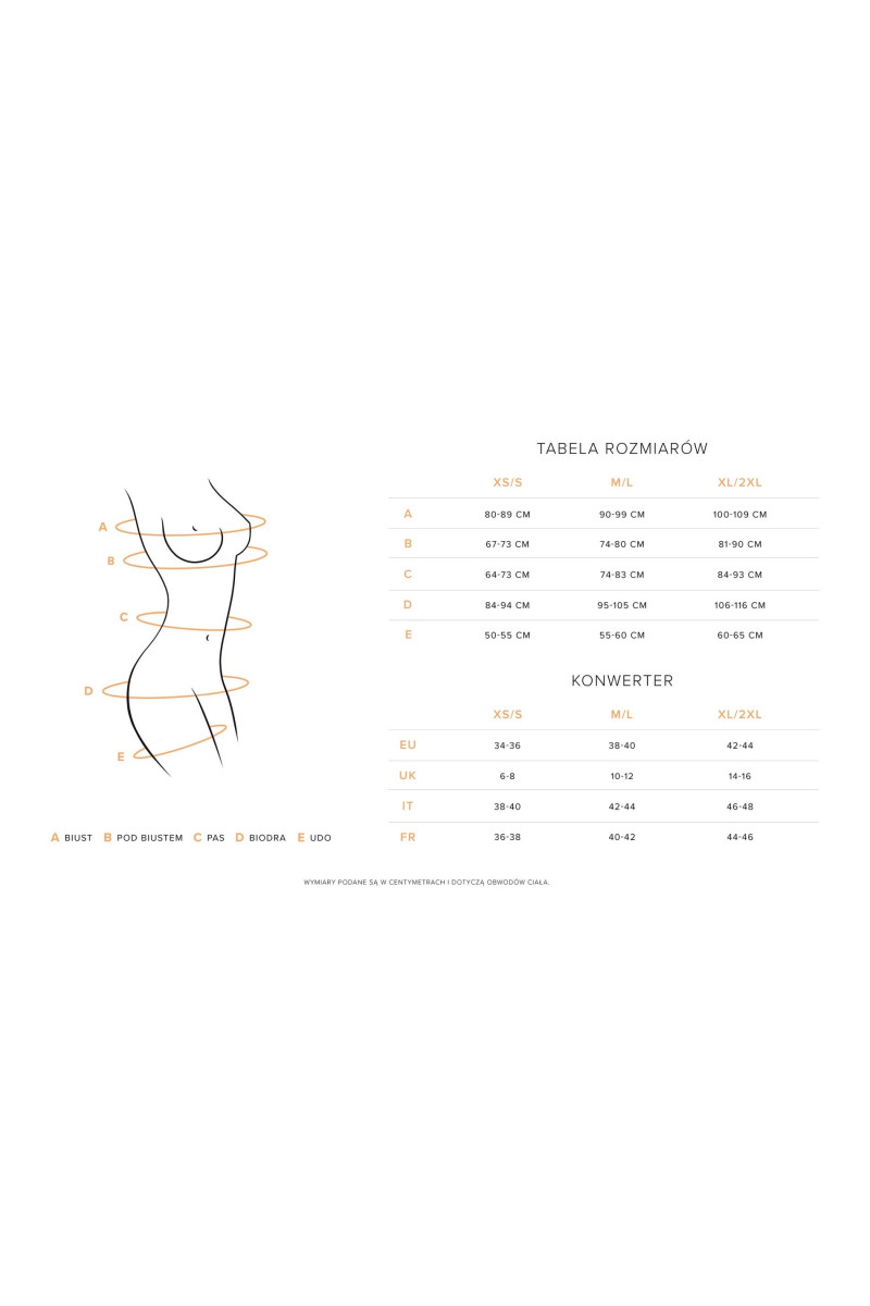Blomentis babydoll tabela rozmiarow