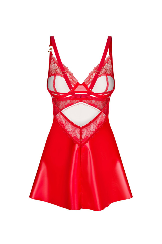 Zmysłowe wycięcie pod biustem w koszulce Aliosa Koszulka i stringi Aliosa z...