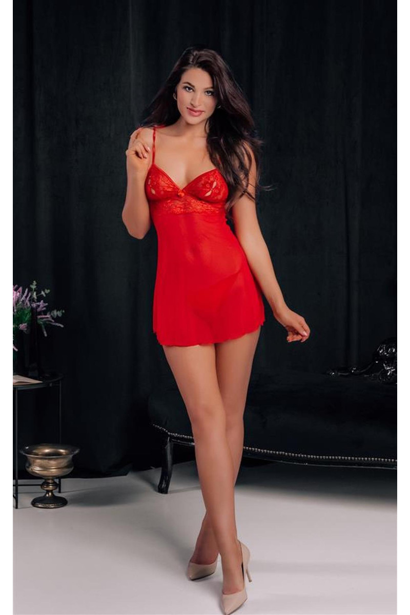 babydoll Alice czerwona