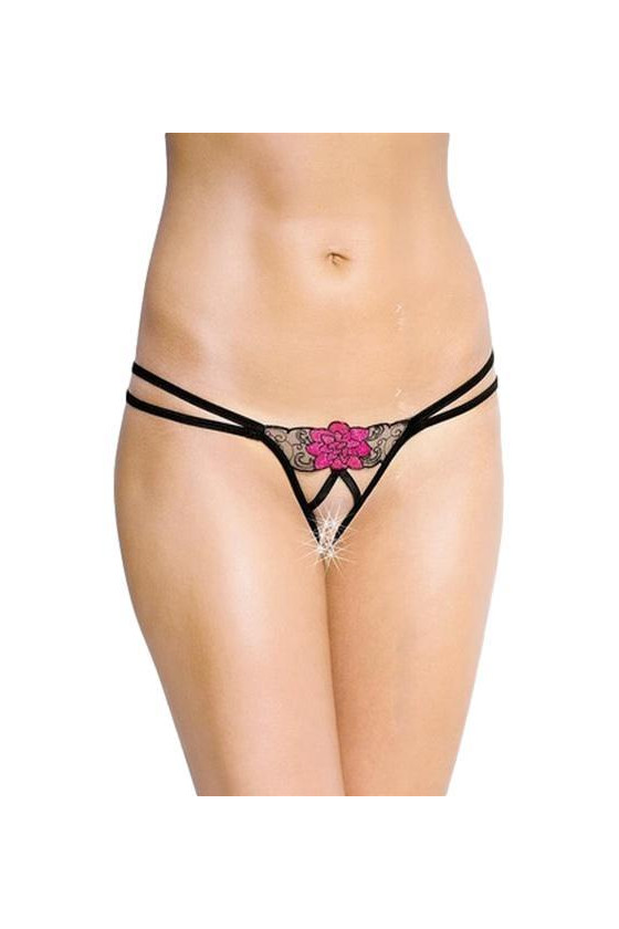 G-String 2448 -Uwodzicielskie stringi z finezyjnym haftem