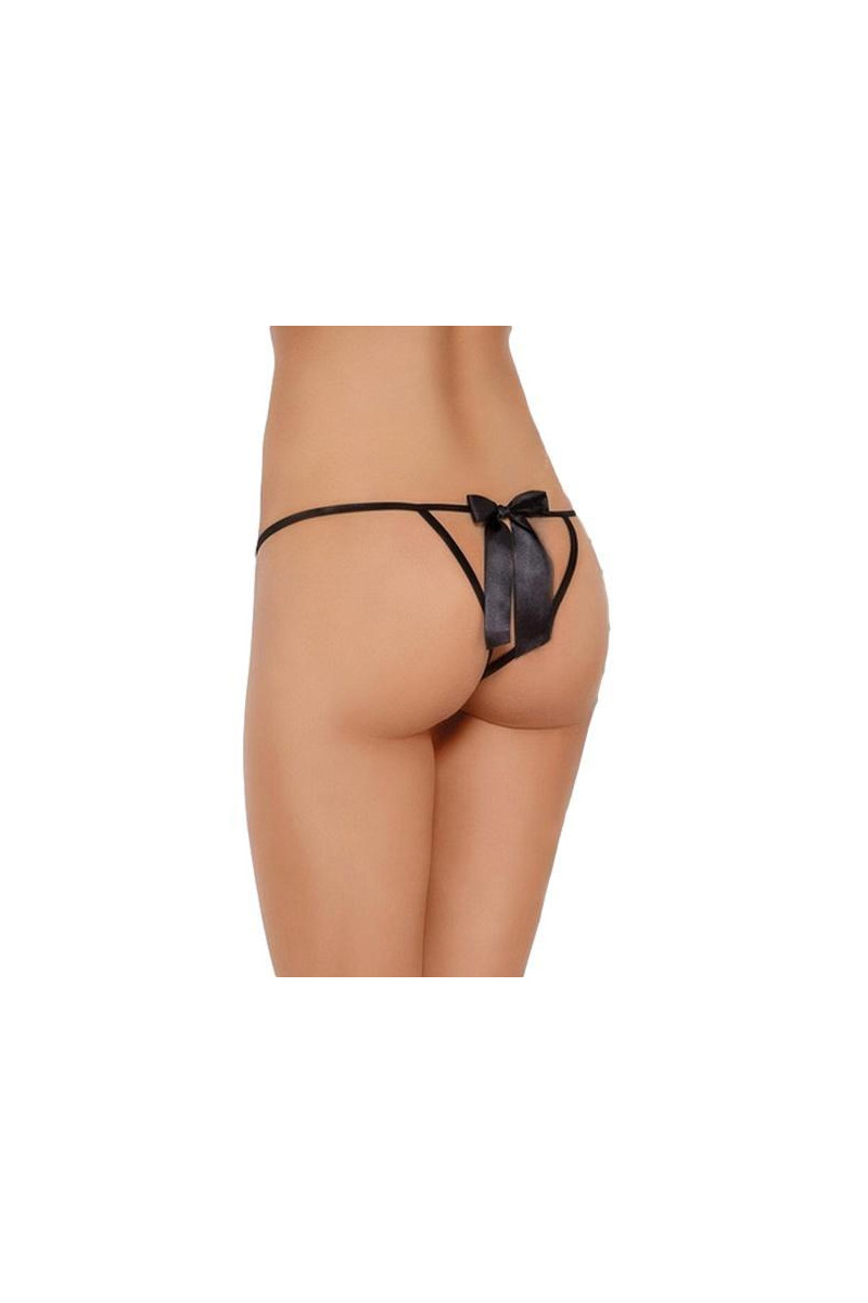 Stringi ouvert z kokardą – 2426