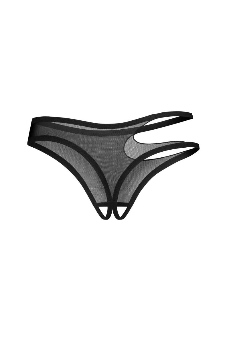 Saturis stringi otwarte czarne